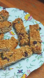 Barres de céréales aux fruits rouges