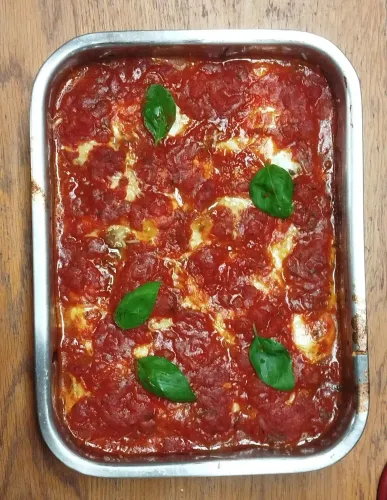 Gratin d’aubergines à la mozzarella frais et facile