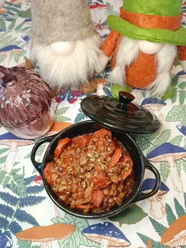 Lentilles à la bolognaise de chorizo