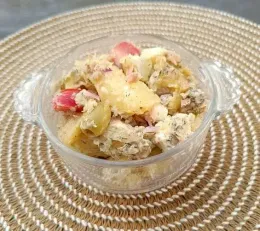 Salade de pommes de terre, thon et Manouri