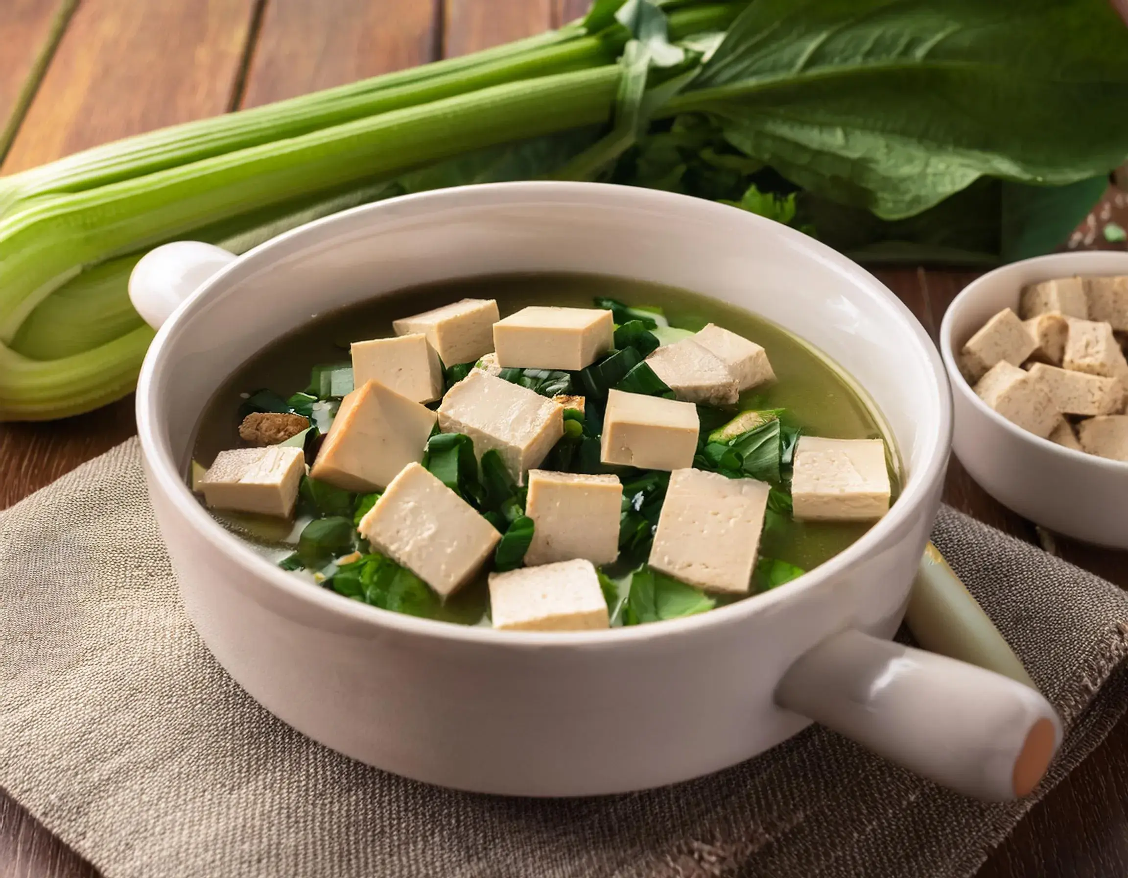 Photo de Soupe au Tofu et aux Épinards