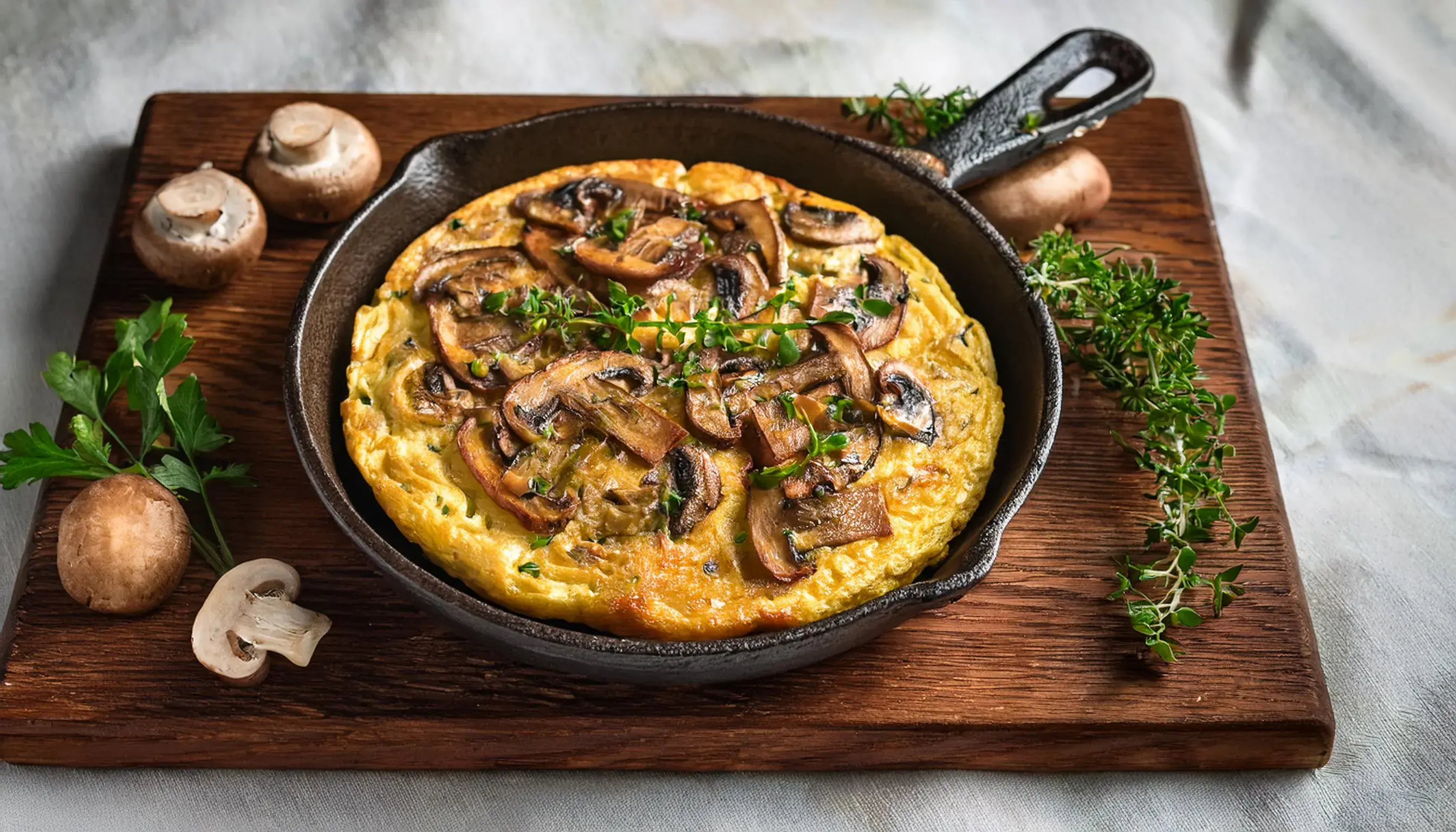 Photo de Omelette Végétalienne au Tofu et aux Champignons