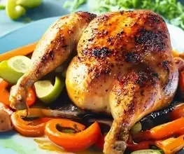 Poulet Grillé aux Légumes Vapeur