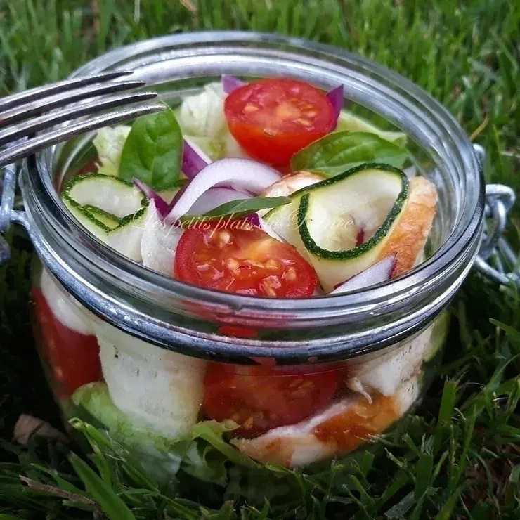 Photo de Salad jar au poulet