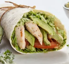 Wrap au poulet et avocat