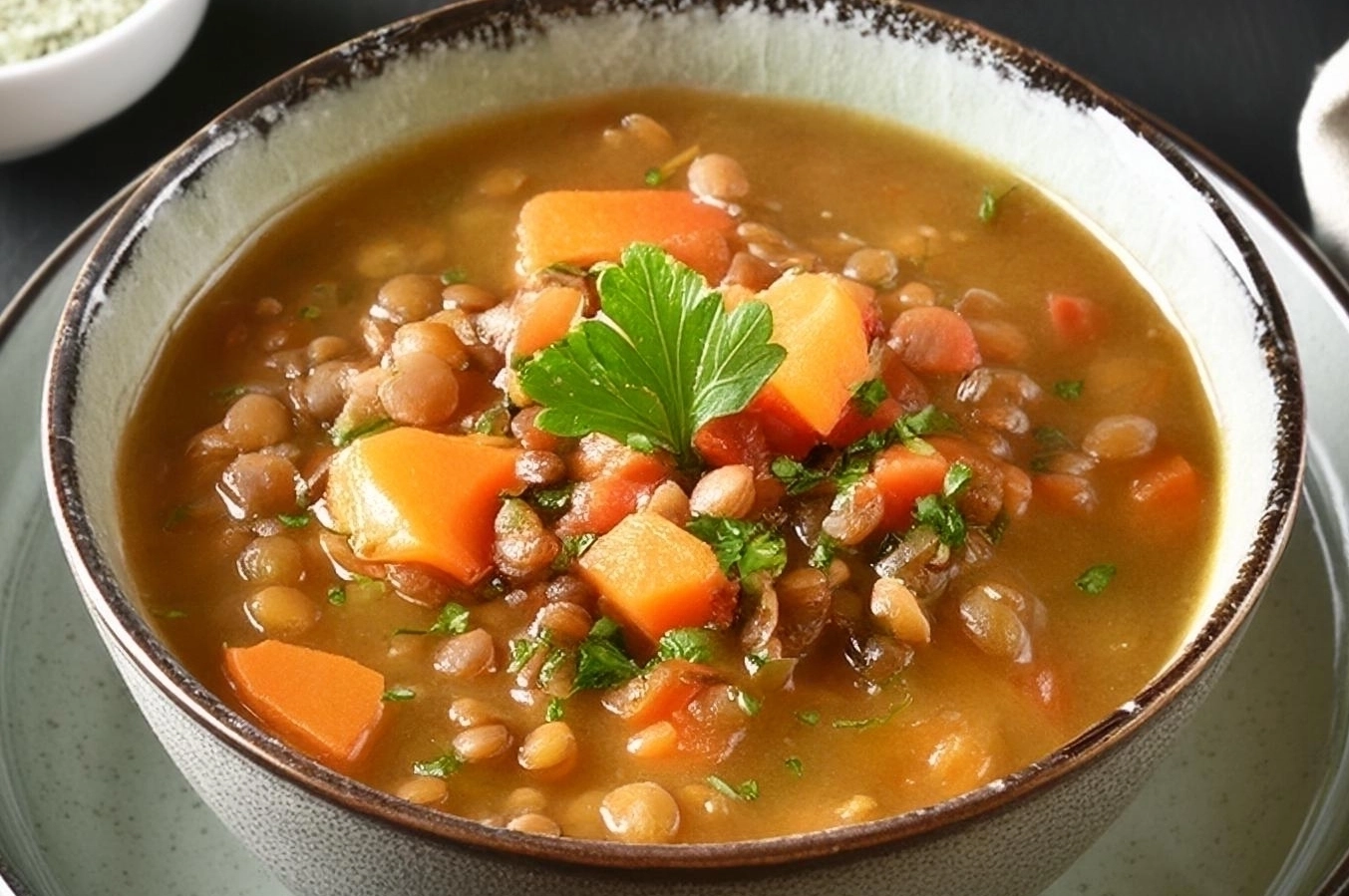 Photo de Soupe de lentilles et légumes